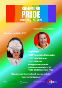 Affiche Roermond Pride 27 mei 2023